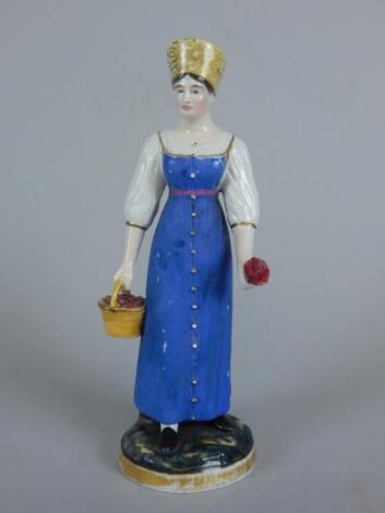 A 19thC Russian Gardner porcelain figure