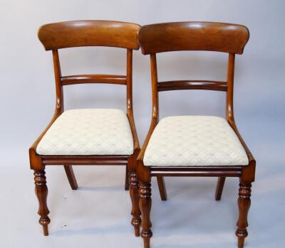 A set of six Victorian mahogany dining chairs - 2