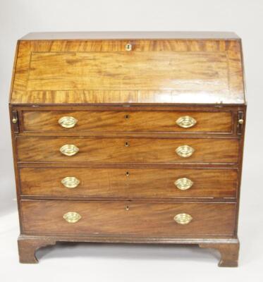 A George III mahogany bureau