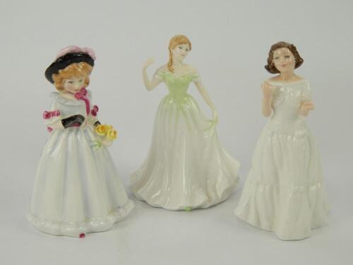 Three small Royal Doulton figures