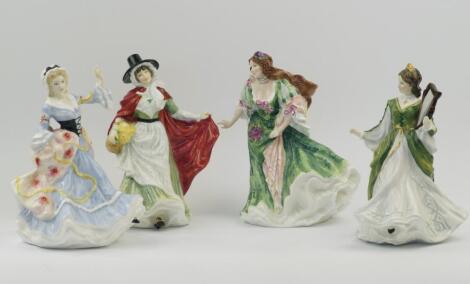 Four Royal Doulton Ladies of the British Isles figures