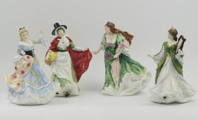 Four Royal Doulton Ladies of the British Isles figures