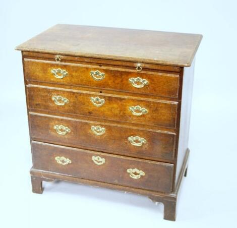 A George II oak bachelor's chest