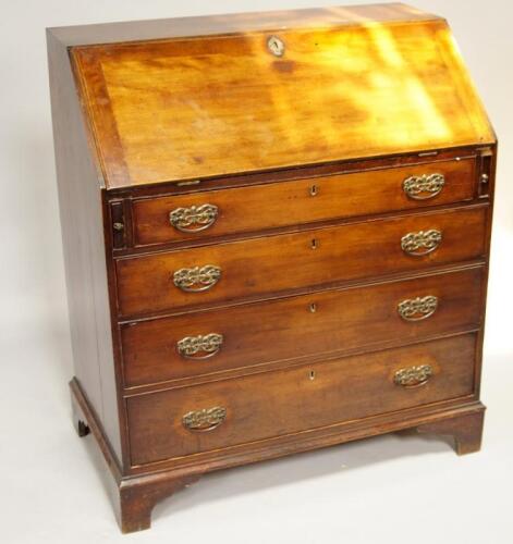 A George III mahogany bureau