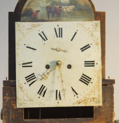 A George IV oak longcase clock - 2