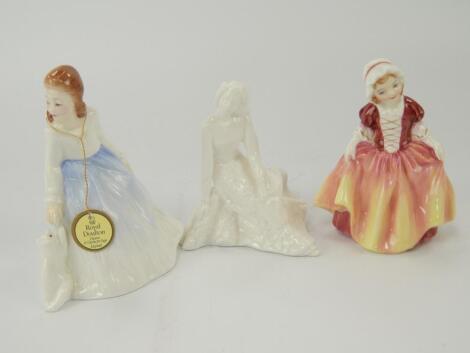 Three small Royal Doulton figures