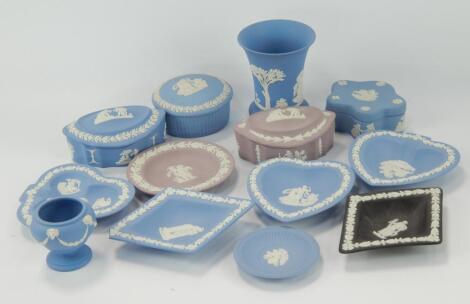 A small collection of Wedgwood Jasperware