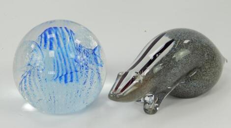 A Caithness glass Acrobat paperweight