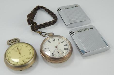 A gentleman's silver cased pocket watch