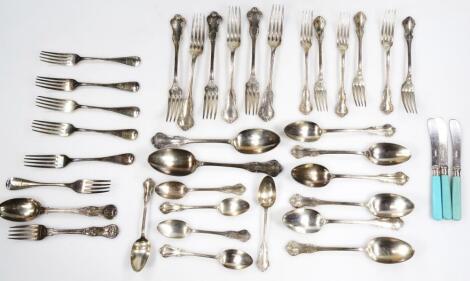 Various continental flatware