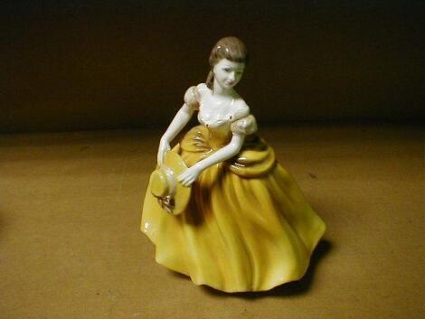 A Coalport porcelain figure - Ladies of Fashion - 'Teresa'