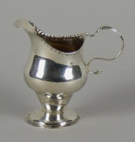 A George III silver cream jug