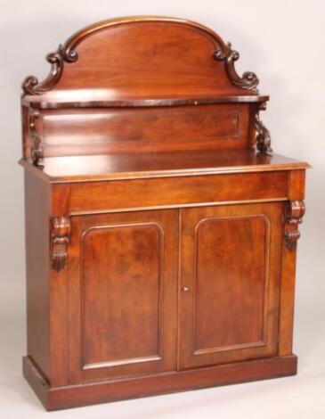 A Victorian mahogany chiffonier