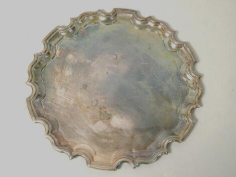 A silver salver