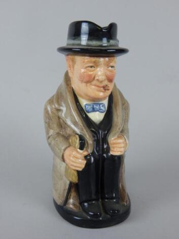 A Royal Doulton Winston Churchill toby jug