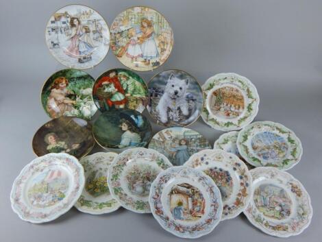 Various Royal Doulton Brambley Hedge season plates