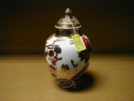 A Derby vase and cover