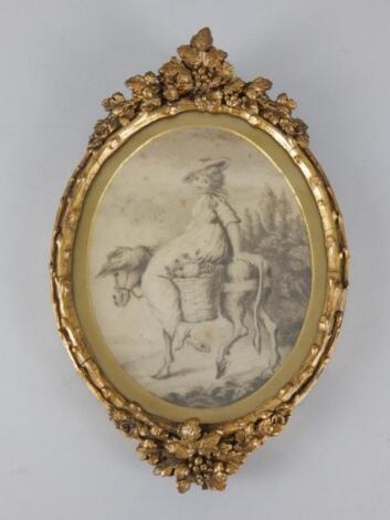 A 19thC style Italian gilt wood frame