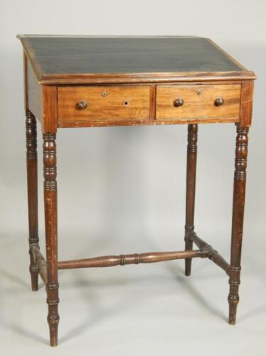A Victorian mahogany clerks type desk