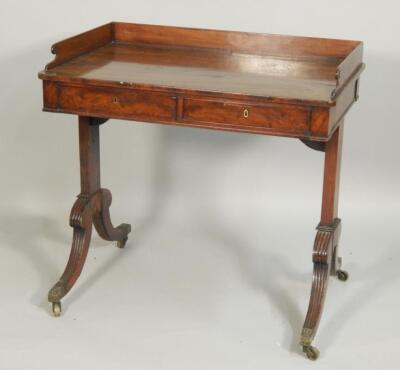 A Regency mahogany side table