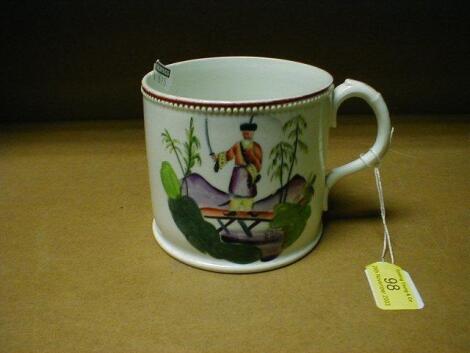 A 19thC English porcelain mug