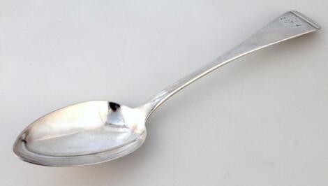 A George IV silver tablespoon