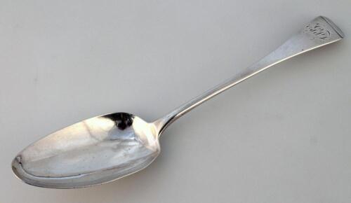 A George III silver tablespoon