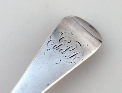 A George III silver tablespoon - 2