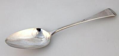 A George III silver tablespoon