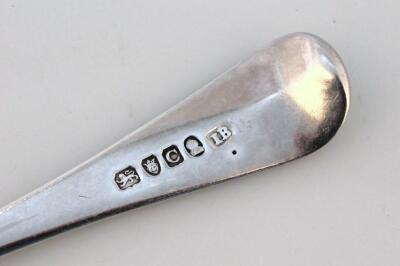 A George III silver tablespoon - 3