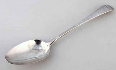 A George III silver tablespoon