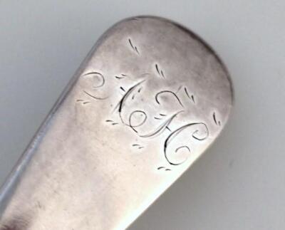 A George III silver tablespoon - 2