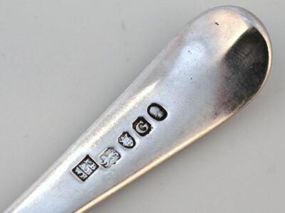 A George III silver tablespoon - 3