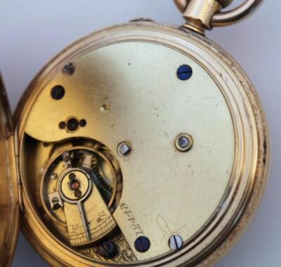 An 18ct gold gentleman's Hunter pocket watch - 3