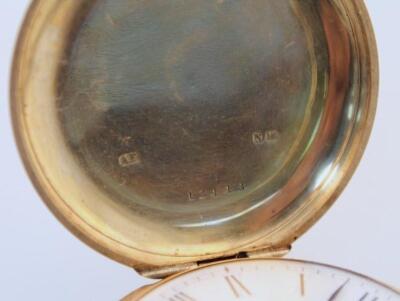 An 18ct gold gentleman's Hunter pocket watch - 4