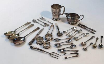 Various George V and later silver and plate