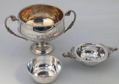 A George V silver two handled bowl