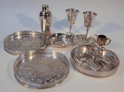 Various silver plate