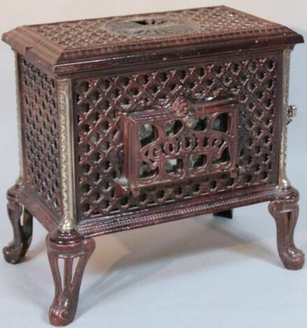 A Godin cast iron Chauffette stove