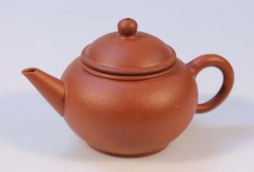 A Chinese redware pottery teapot