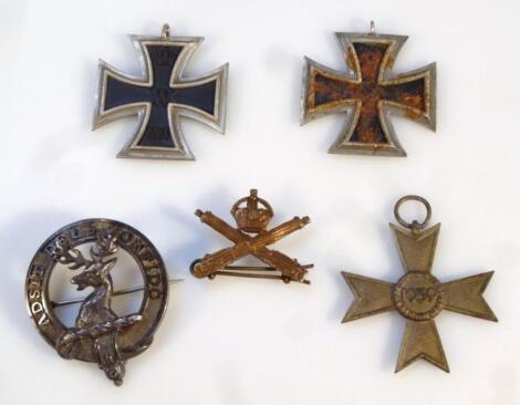 Various medals and badges