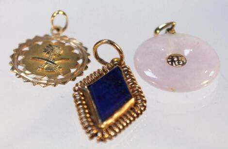 Three various pendants