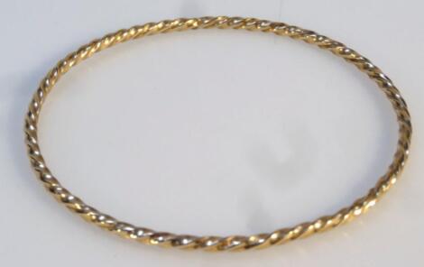 A twist bangle