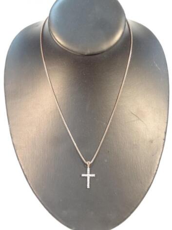 A cross pendant