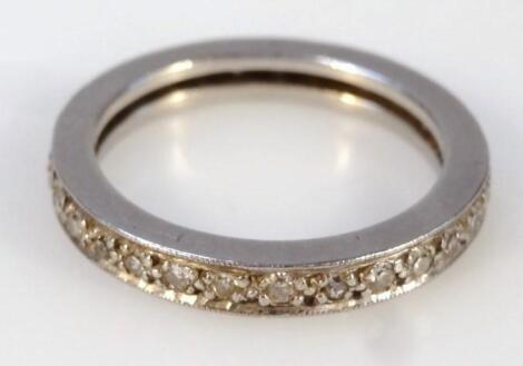 A ladies eternity ring