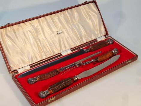 A 20thC cased Harrods carving set