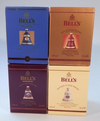 Various Bells boxed whisky decanters