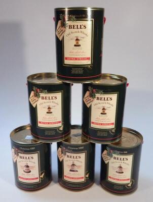 Various Bells boxed whisky decanters