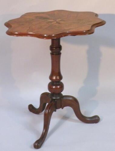 A late 19thC walnut occasional table