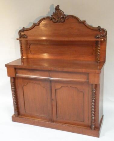 A late 19thC mahogany chiffonier